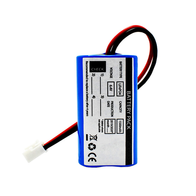 リチウム非常口ライト電池Lifepo4の細胞18650 6.4V 1500mAh