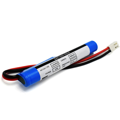 緊急照明 600mAh 6.4 ボルト LiFePO4 スティック型バッテリー
