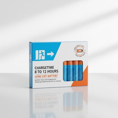 充電時間 8～12時間 緊急避難灯用バッテリー 長寿命バッテリー、バッテリーサイクル寿命最大500回、動作温度0～45℃