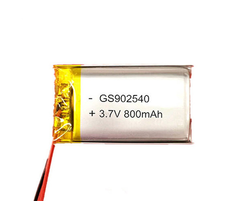 リチウム ポリマー電池902540 800mAh 3.7Vは照明に適用する