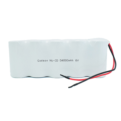 NIのCD充電電池のパックD4000mAh 6.0Vのサイクル寿命電池