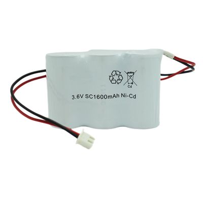 1600mah非常口ライト電池再充電可能な3.6V 0.1Cの充満