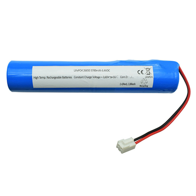 緊急時の照明のための6600mah 6.4ボルトLifepo4李イオン電池IFR26650