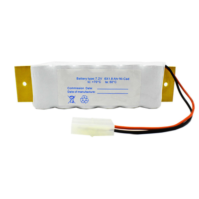 裏地板が付いているSC1800mAh 7.2 Vの出口の印の非常灯NIのCD電池