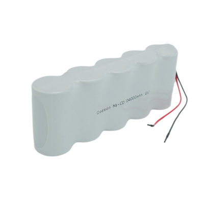 NiCD 緊急出口ライト バッテリー D4000mAh 6.0 V サイド・バイ・サイド