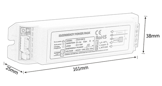 0.05A 緊急照明キット 全電源 GS-Q810 変換器 10W 緊急インバーター 維持型
