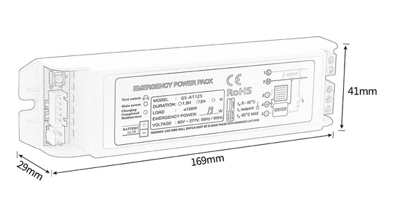 リイオン緊急電源パック インバーター 維持型 緊急電源 11-20W GS-A1125