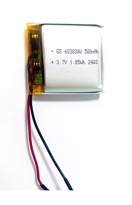 リチウムイオンポリマー 603030 500mAh 3.7V PCM