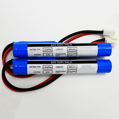 非常用照明 600mAh 6.4V 18650 リフェポ4 充電電池