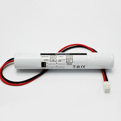 3.6V 2500mAh Ni-CD電池 高コスト効率の緊急照明用