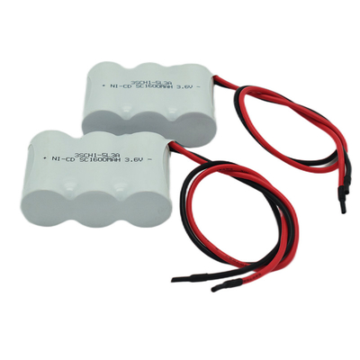 オーダーメイド 製造者 3.6V 1600mAh 緊急用ライト Ni Cd バッテリー
