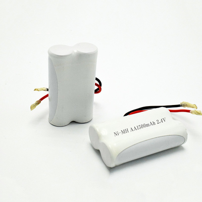 緊急照明 電池 OEM 2.4V Ni-Mh AA1500mAh 長電池寿命 再充電可能 サイド・バイ・サイド 電池パック