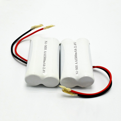 緊急照明 電池 OEM 2.4V Ni-Mh AA1500mAh 長電池寿命 再充電可能 サイド・バイ・サイド 電池パック