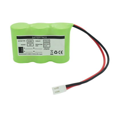 3S1P サイド・バイ・サイドタイプ 3.6V Ni-Mh C4700mAh 高温充電電池 OEM PVC
