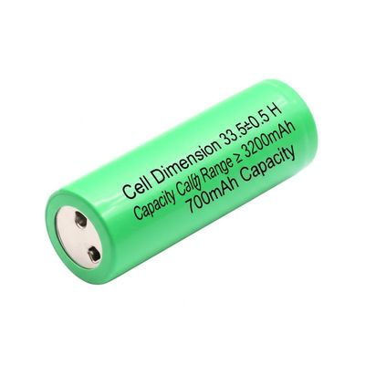 セル寸法 33.5±0.5 H 非常口サイン バッテリー容量範囲 ≥ 3200mAh 700mAh 容量