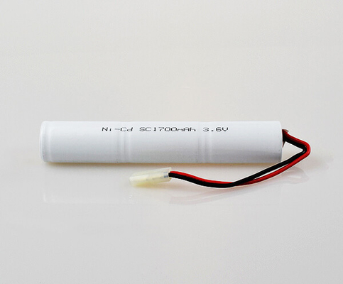 NiCd 0.1Cの充電電池のパック3.6 V SC1700mAhライト細胞の重量
