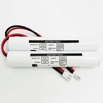 NiCd Sc1200mah緊急時の照明のための3.6ボルト電池の棒のタイプ