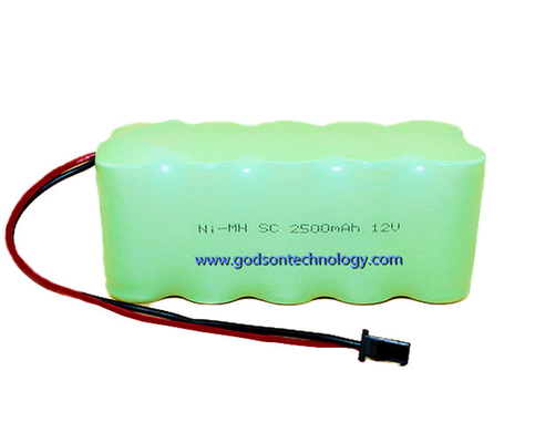 再充電可能な非常口ライト電池のNiMH電池12V SC 2500mAh