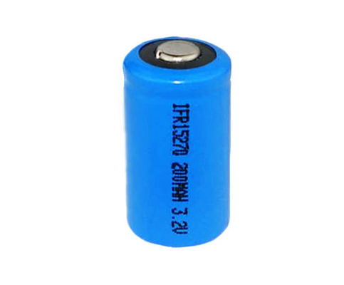 ブルー 再充電可能 3.2V LiFePO4 バッテリー IFR15270 200mAh セル