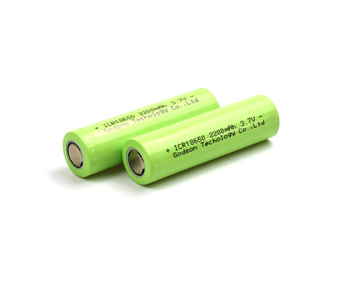 2200mAh再充電可能なリチウム鉄電池ICR18650 3.7Vのリチウム イオン