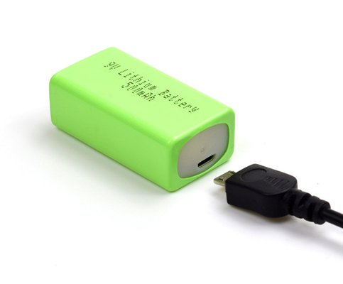 USBとのリチウム鉄の非常灯のリチウム電池500mAh 9V