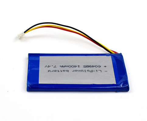 リチウム ポリマー55g 7.4 V李イオン電池1400mAhの細胞604985