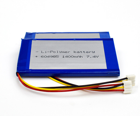 リチウム ポリマー55g 7.4 V李イオン電池1400mAhの細胞604985