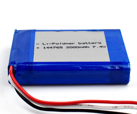 緊急時の照明のためのリチウム ポリマー電池144765 2000mAh 7.4V