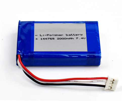 緊急時の照明のためのリチウム ポリマー電池144765 2000mAh 7.4V