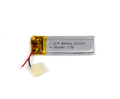 よいサイクル寿命のリチウム ポリマー電池251133 50mAh 3.7V