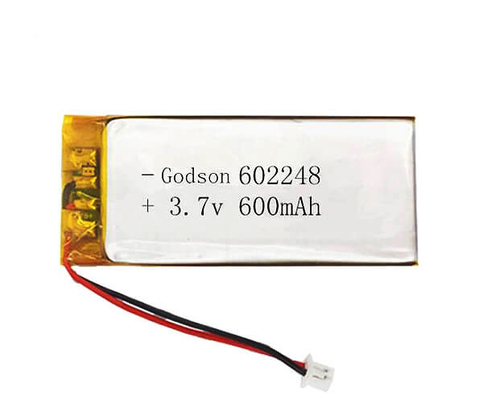 600mAhリチウム ポリマー電池602248 3.7 Vの固体形態1C充満