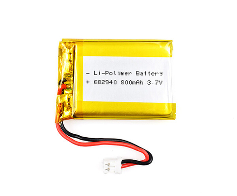 高容量3.7 Vのリチウム イオン電池16g 800mAh LP682940