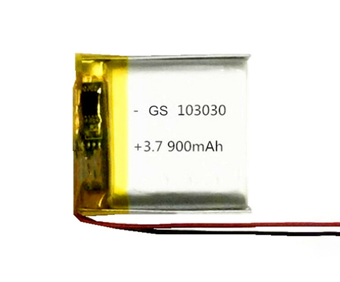 CCTVのための900mAh 3.7 V電池のリチウム イオン ポリマー103030 17g