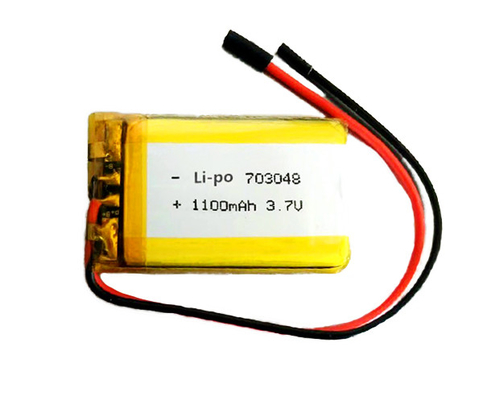 703048リチウム イオン電池の1100mAh 3.7 V 33gを非常灯