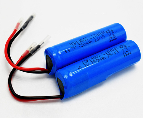 ポリ塩化ビニール ジャケットと無臭750mAh 3.7V ICR14500のリチウム電池