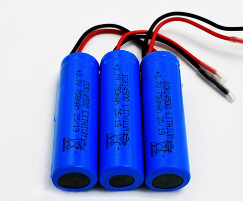 ポリ塩化ビニール ジャケットと無臭750mAh 3.7V ICR14500のリチウム電池