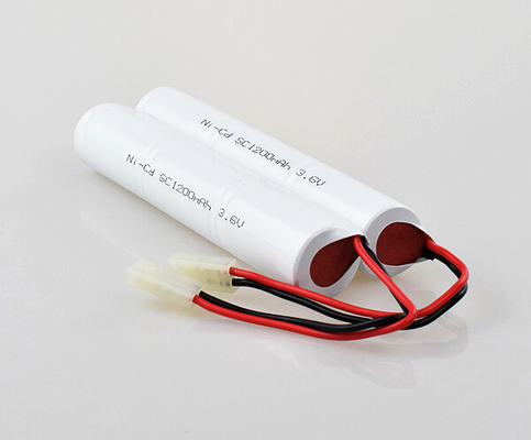 SC1200mAh 3.6ボルトのNiCd電池のニッケルのカドミウム細胞の棒のパック