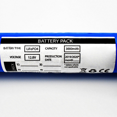 緊急時の照明のためのLiFePO4 26650充電電池3000mAh 12.8V