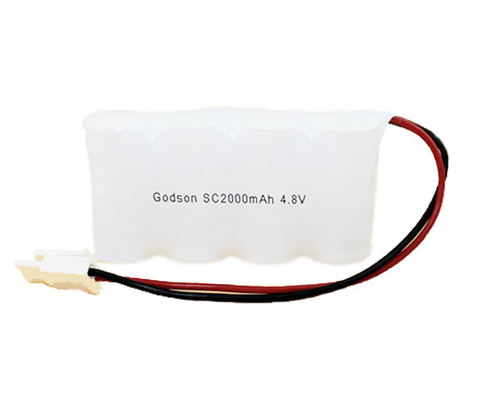 隣り合わせの非常口ライト電池は4.8ボルトSC2000mAh NiCd 36gを詰める