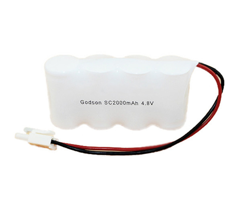 隣り合わせの非常口ライト電池は4.8ボルトSC2000mAh NiCd 36gを詰める