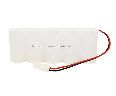 6.0 Vのニッケルのカドミウムの充電電池D4000mAh 6ボルトの出口ライト電池