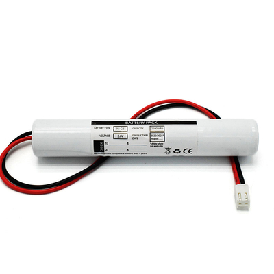 3.6 V C2500mAh NiCdの非常口ライト電池71gの棒のパック電池