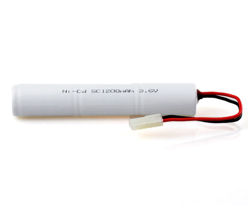 SC1200mAh 3.6ボルトのNiCd電池のニッケルのカドミウム細胞の棒のパック