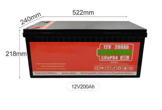 環境に優しいディープサイクル 12V LiFePO4 バッテリー 50Ah 200Ah 低自己放電