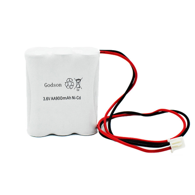 AA900mAh 3.6Vの非常口の印電池の取り替えのNiCdポリ塩化ビニール ジャケット